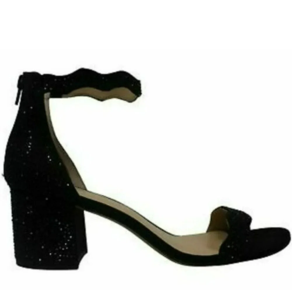 INC International Concepts Hadwin Scallop Block Heel Sandals-9 - Picture 5 of 7